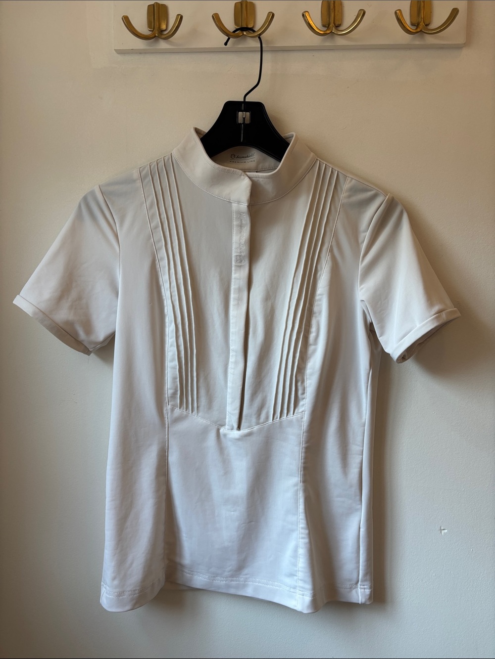 Samshield premium line Short-Sleeve Pleated Front show shirt medium